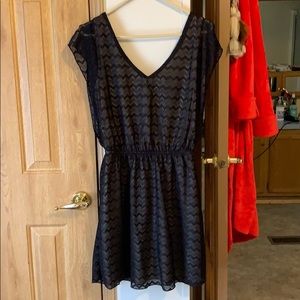 Black and cream dress